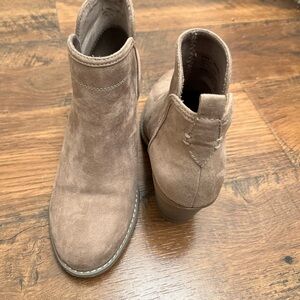ANA Tan Suede Ankle Boots